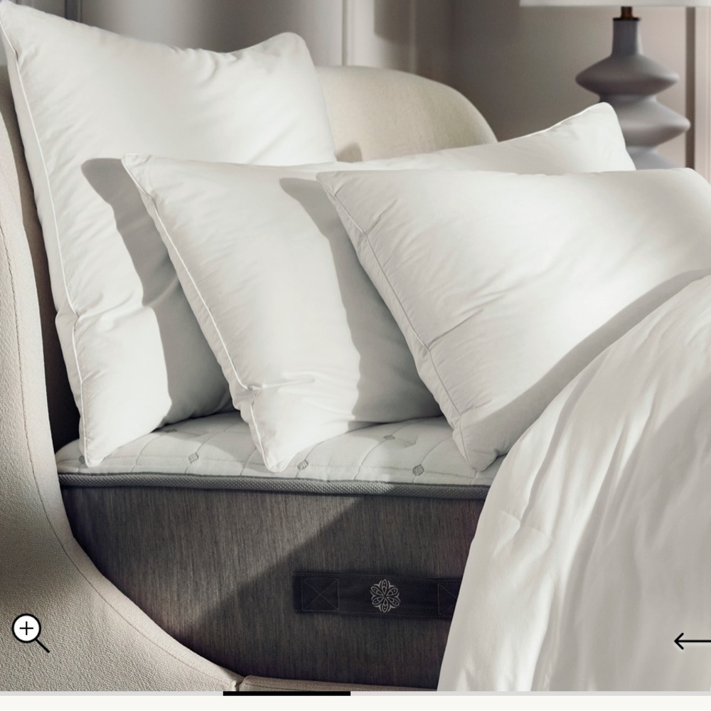 Boll & Branch Down Chamber Pillow Insert King Medium 20x36 NWT Organic Cotton - Picture 1 of 11